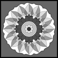 patrón circular en forma de mandala, adorno decorativo en estilo oriental, fondo de diseño de mandala ornamental vector gratuito