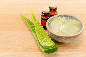 cuidado de la piel de aloe vera foto