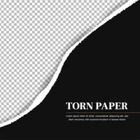 Tilt paper tearing background template vector