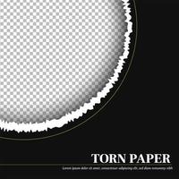 Tilt paper template torn background vector