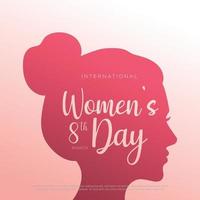 Happy Women's Day Typographical Design Elements. International women's day icon. Women's day symbol. Minimalistic design for international women's day concept. Vector illustration