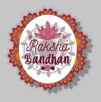 diseño de cartel feliz raksha bandhan vector