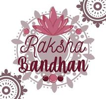 diseño de tarjeta de felicitación feliz raksha bandhan vector