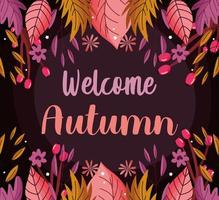 welcome autumn leaves season image