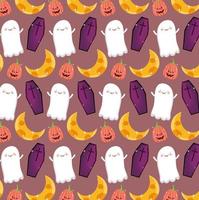 Happy halloween pattern background vector
