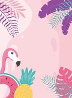 Cute summer vibes background vector