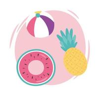 Ball, pineapple, and float vector