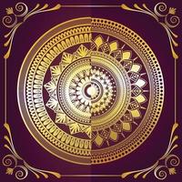 Luxury golden mandala background vector