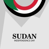 Vector illustration of a Background for Sudan Independence Day.