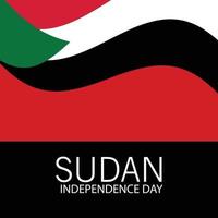 Vector illustration of a Background for Sudan Independence Day.