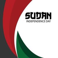 Vector illustration of a Background for Sudan Independence Day.