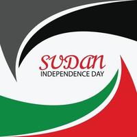Vector illustration of a Background for Sudan Independence Day.
