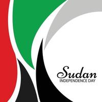 Vector illustration of a Background for Sudan Independence Day.
