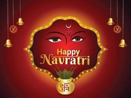 navratri ilustración y fondo vector