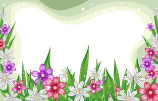 Colorful Floral Spring Background vector