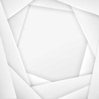 White Abstract Background With 3D Paper vector