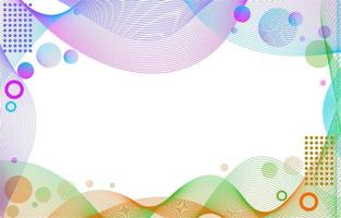 Abstract Colorful Line Wave Background vector