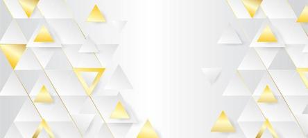 White Triangle Luxury Background vector