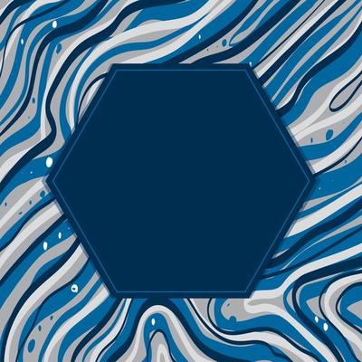 Abstract Background with Hexagon in The Center