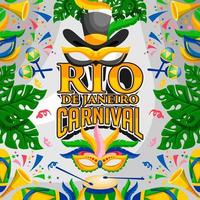 diseño del festival de carnaval de río brasil vector