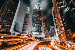 High-rise buildings in Hong Kong city, China photo