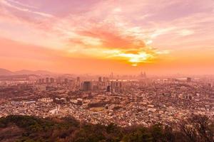 vista de la ciudad de seúl, corea del sur foto