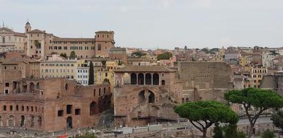 Ancient buildings in Rome, Italy photo