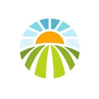 Farm logo design vector illustration