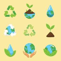 Earth Day Icon Collection vector