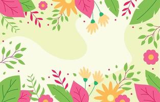 fondo floral de primavera colorida vector