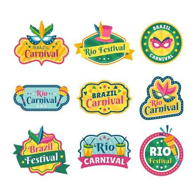 Rio Carnaval Party Label