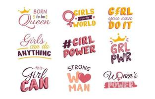 Women's Day Support Quotes vector