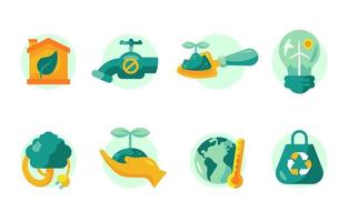 Earth Day Icon Set vector