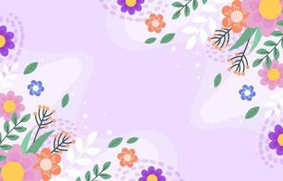 Colorful Spring Flower Background vector