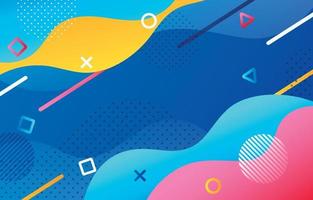 Abstract Smooth Wave Colourful Background vector