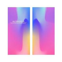 Flyer template header design. Abstract colorful liquid and fluid colors background for poster design. Red, violet, blue, yellow, purple. Vector banner poster template 210x98 mm