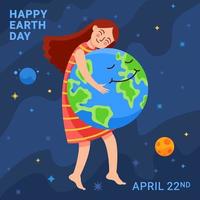 Happy Earth Day Background vector