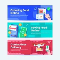 New Normal Contactless Shopping Banner vector