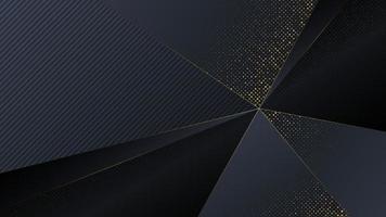 Luxury polygon abstract background with golden color. vector