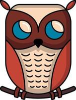 simple cute owl perfect for wallpaper or design project vector