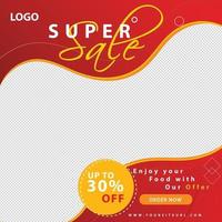 Fashion sale banner for social media Post template and web advertising vector