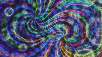 Abstract Fractal Multi-Colored Neon Background video