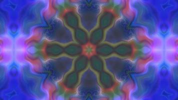 abstrakt fraktal symmetrisk kalejdoskop bakgrund video
