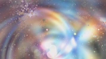 Fondo pastel abstracto con partículas brillantes video