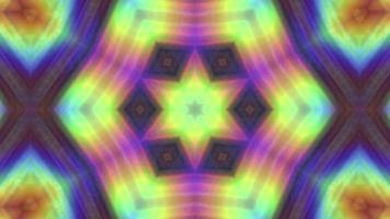 mandala de caleidoscopio de fondo multicolor abstracto video