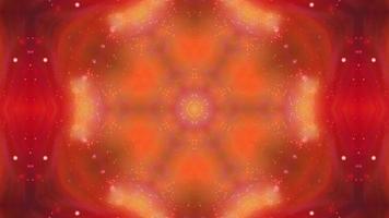 abstracte oranje caleidoscoop mandala achtergrond video