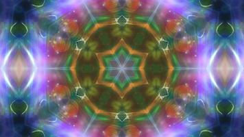 Abstract Festive Symmetrical Kaleidoscope Background video