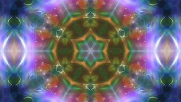 Abstract Festive Symmetrical Kaleidoscope Background video