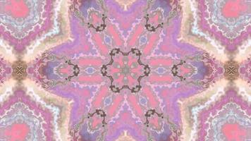 abstracte roze kleur caleidoscoop achtergrond met een patroon video