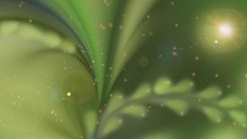 Abstract Green Background with Stylized Plants video